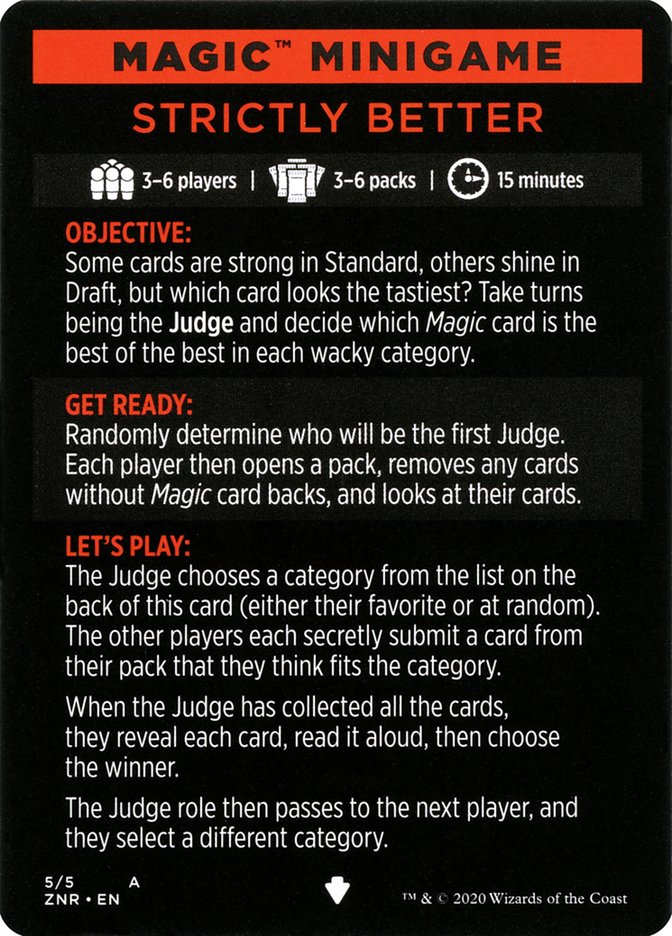 Strictly Better (Magic Minigame) [Zendikar Rising Minigame] | Play N Trade Winnipeg