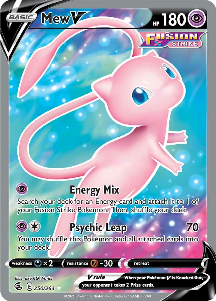 Mew V (250/264) [Sword & Shield: Fusion Strike] | Play N Trade Winnipeg