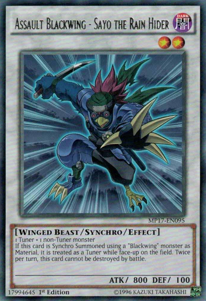 Assault Blackwing - Sayo the Rain Hider [MP17-EN095] Rare | Play N Trade Winnipeg