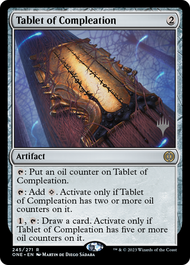 Tablet of Compleation (Promo Pack) [Phyrexia: All Will Be One Promos] | Play N Trade Winnipeg