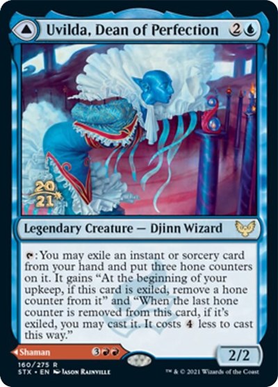 Uvilda, Dean of Perfection // Nassari, Dean of Expression [Strixhaven: School of Mages Prerelease Promos] | Play N Trade Winnipeg