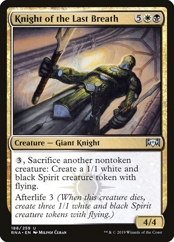 Knight of the Last Breath [Ravnica Allegiance] | Play N Trade Winnipeg