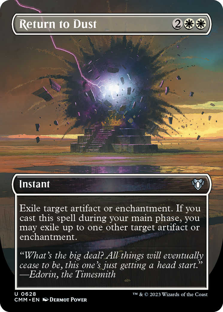Return to Dust (Borderless Alternate Art) [Commander Masters] | Play N Trade Winnipeg