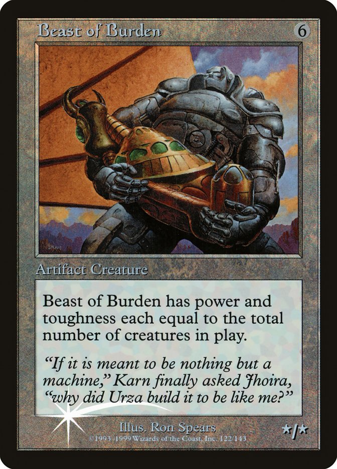 Beast of Burden (Misprinted) [Urza's Legacy Promos] | Play N Trade Winnipeg