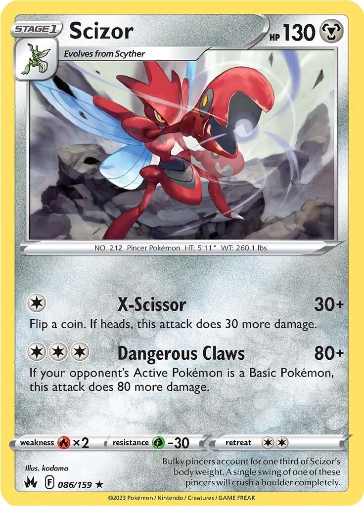 Scizor (086/159) [Sword & Shield: Crown Zenith] | Play N Trade Winnipeg