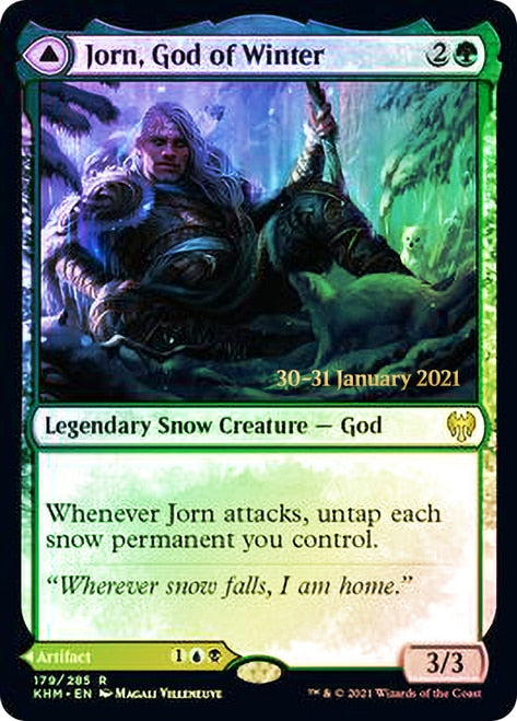 Jorn, God of Winter // Kaldring, the Rimestaff [Kaldheim Prerelease Promos] | Play N Trade Winnipeg