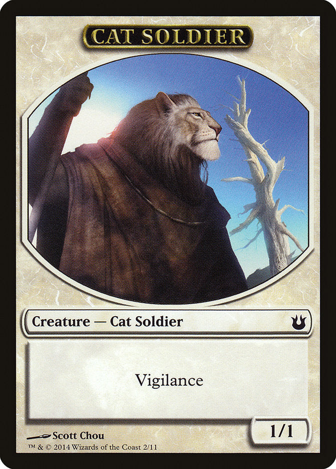 Cat Soldier [Born of the Gods Tokens] | Play N Trade Winnipeg