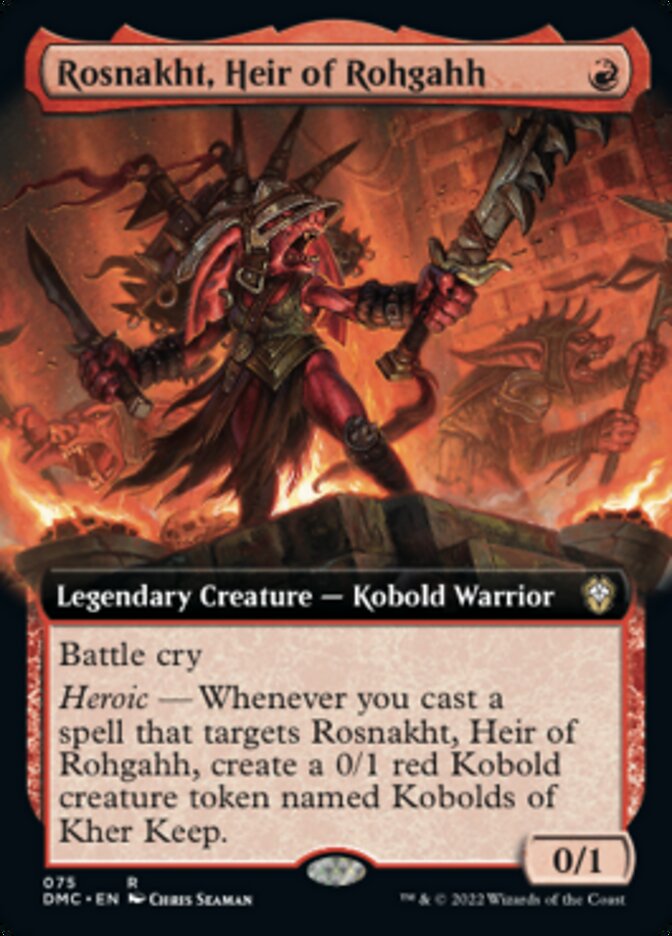 Rosnakht, Heir of Rohgahh (Extended Art) [Dominaria United Commander] | Play N Trade Winnipeg