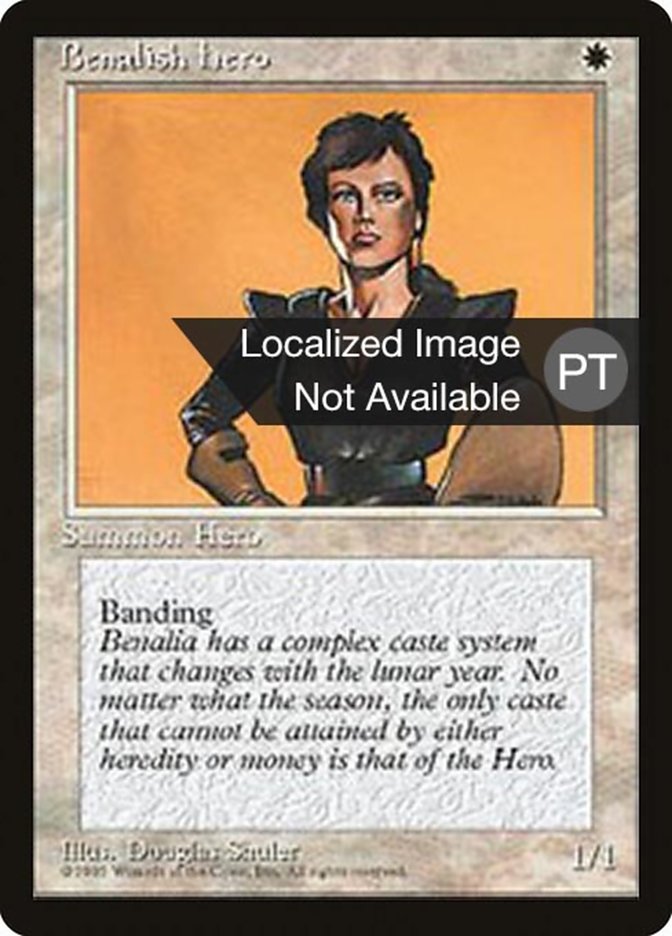 Benalish Hero [Fourth Edition (Foreign Black Border)] | Play N Trade Winnipeg
