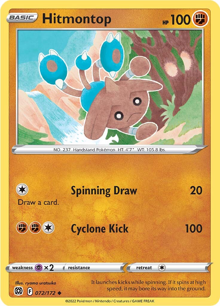 Hitmontop (072/172) [Sword & Shield: Brilliant Stars] | Play N Trade Winnipeg