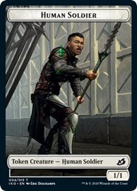 Human Soldier (004) // Zombie Double-sided Token [Commander 2020 Tokens] | Play N Trade Winnipeg