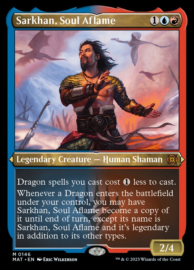 Sarkhan, Soul Aflame (Foil Etched) [March of the Machine: The Aftermath] | Play N Trade Winnipeg