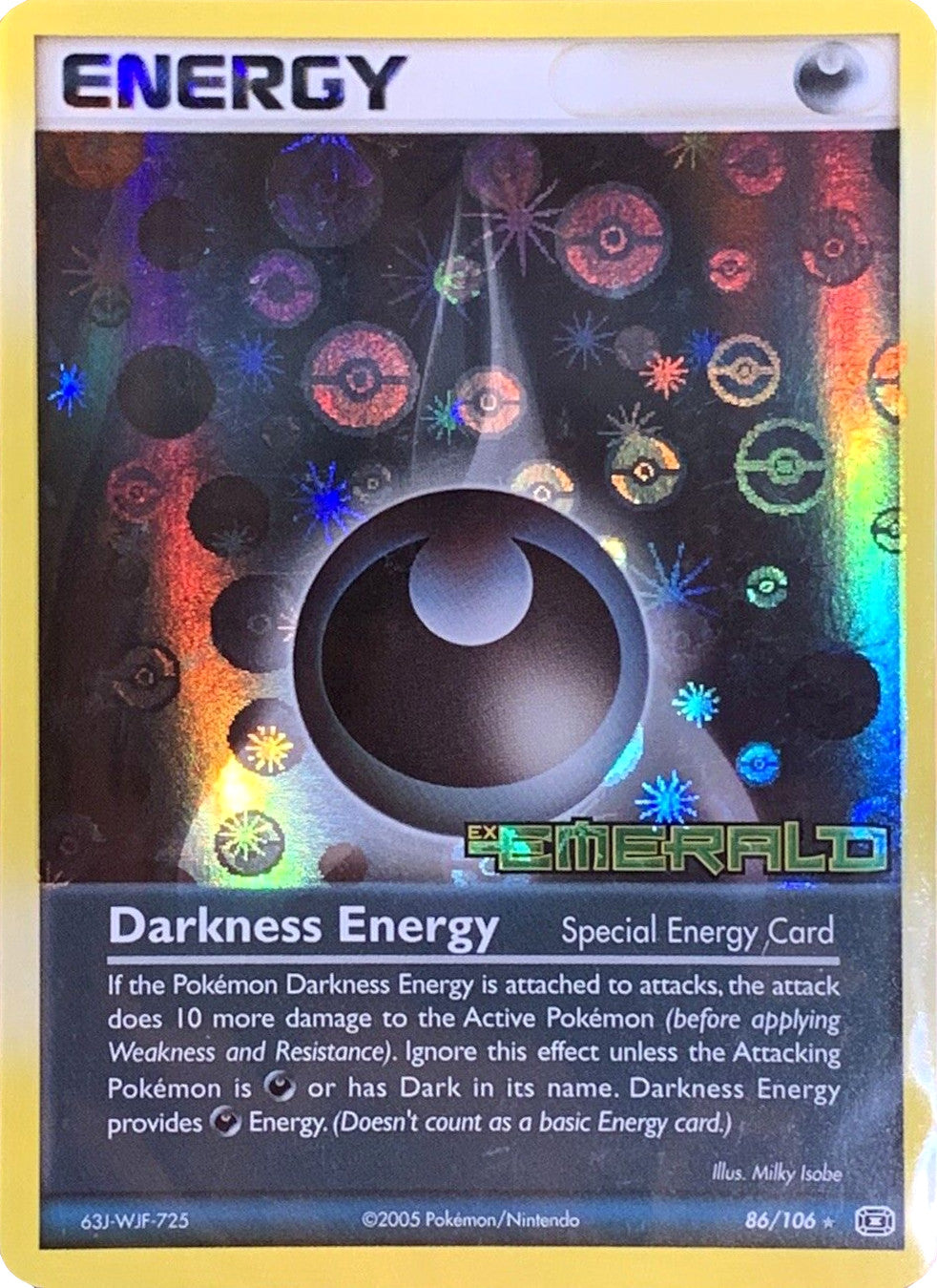 Darkness Energy (86/106) (Stamped) [EX: Emerald] | Play N Trade Winnipeg