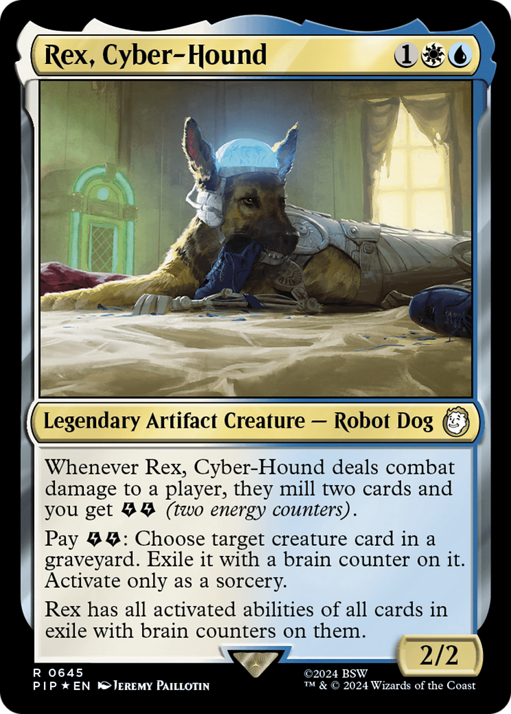 Rex, Cyber-Hound (Surge Foil) [Fallout] | Play N Trade Winnipeg