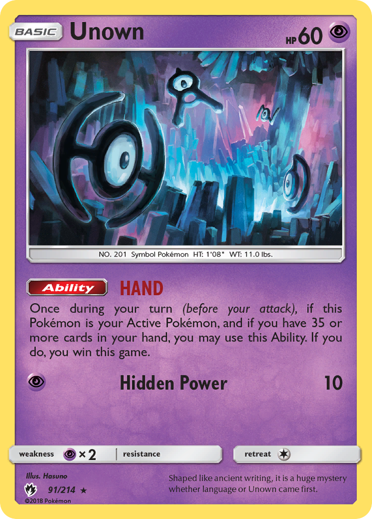 Unown (91/214) [Sun & Moon: Lost Thunder] | Play N Trade Winnipeg