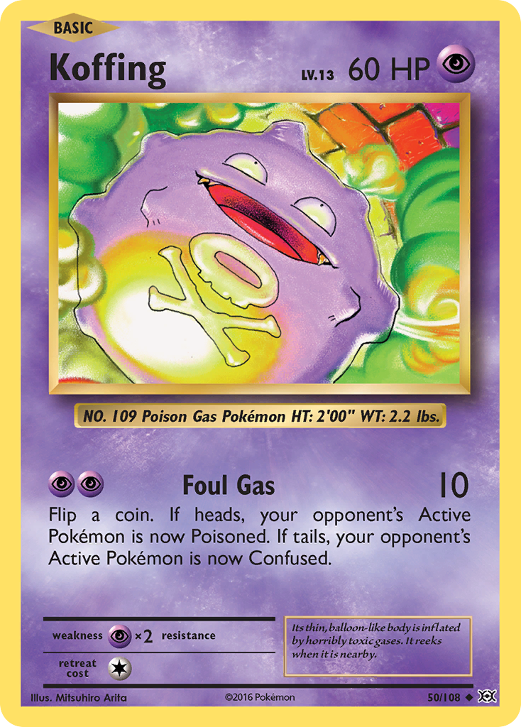 Koffing (50/108) [XY: Evolutions] | Play N Trade Winnipeg