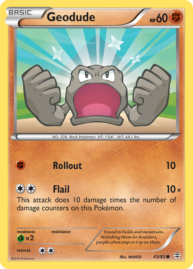 Geodude (43/83) [XY: Generations] | Play N Trade Winnipeg