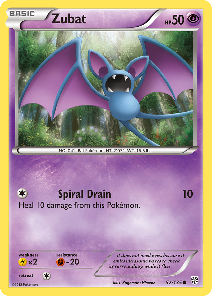 Zubat (52/135) [Black & White: Plasma Storm] | Play N Trade Winnipeg