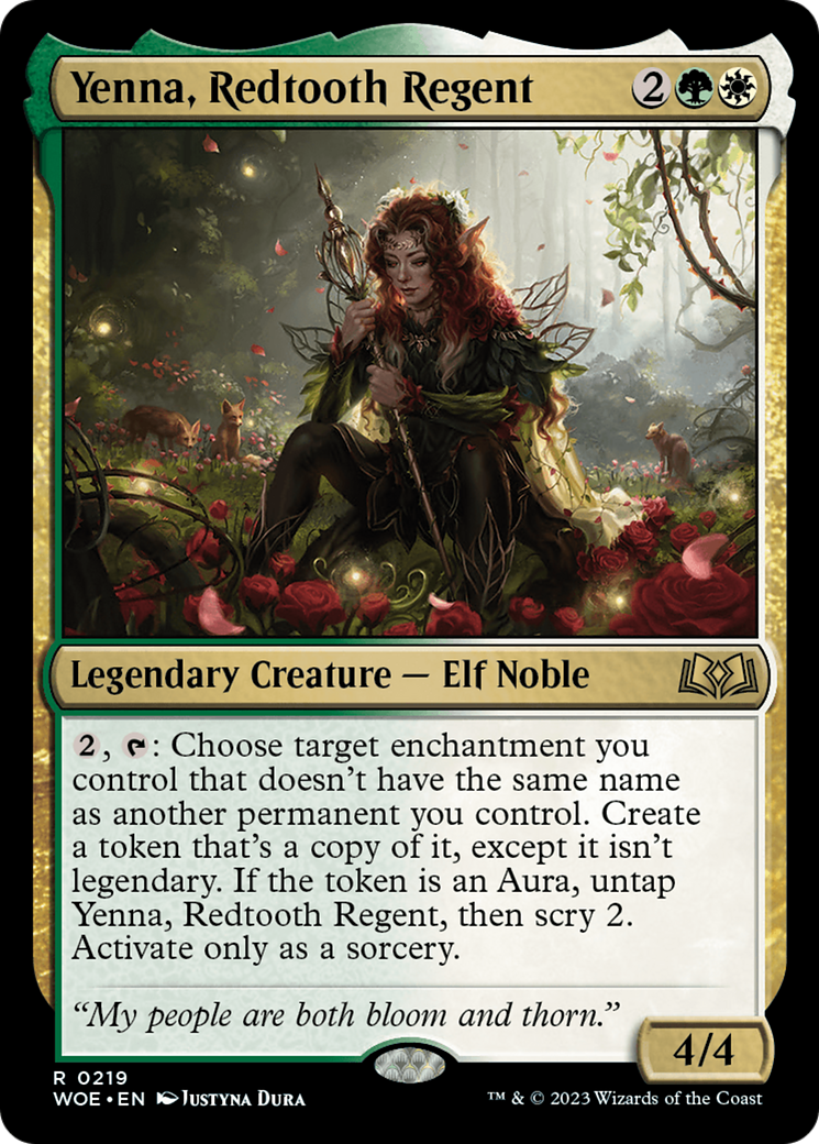 Yenna, Redtooth Regent [Wilds of Eldraine Prerelease Promos] | Play N Trade Winnipeg