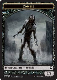 Zombie // Shapeshifter Double-sided Token [Commander 2018 Tokens] | Play N Trade Winnipeg