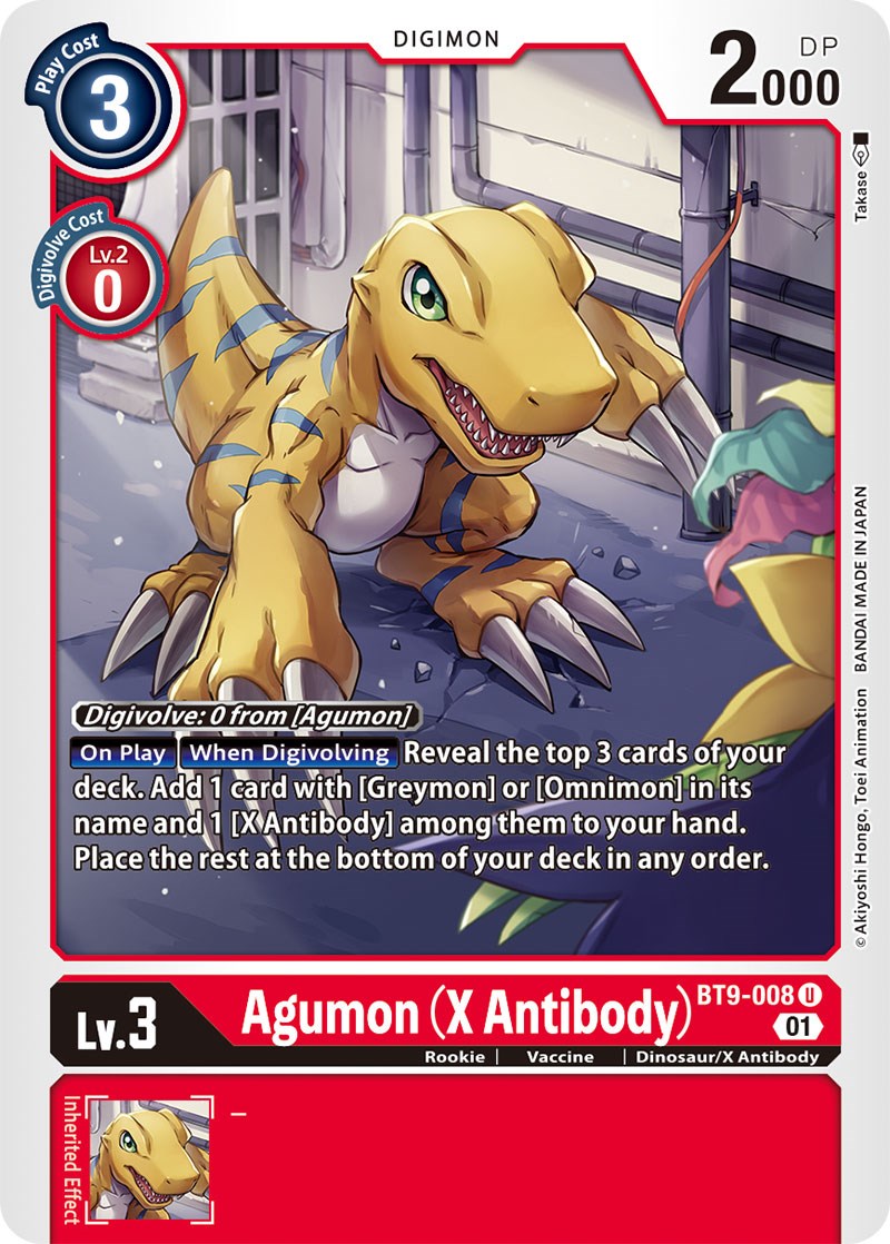 Agumon (X Antibody) [BT9-008] [X Record] | Play N Trade Winnipeg