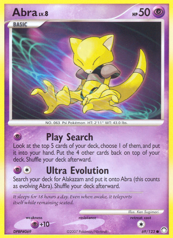 Abra (69/123) [Diamond & Pearl: Mysterious Treasures] | Play N Trade Winnipeg