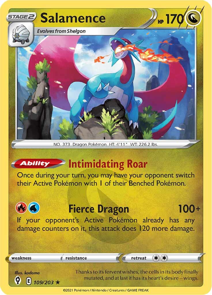 Salamence (109/203) [Sword & Shield: Evolving Skies] | Play N Trade Winnipeg