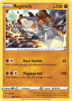 Regirock (089/185) [Sword & Shield: Vivid Voltage] | Play N Trade Winnipeg