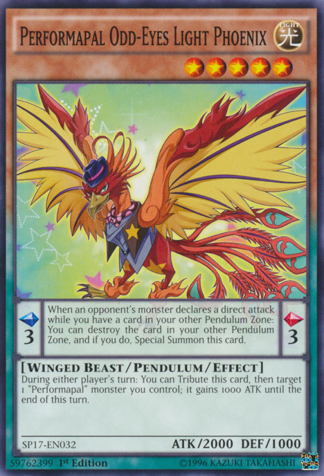 Performapal Odd-Eyes Light Phoenix [SP17-EN032] Common | Play N Trade Winnipeg