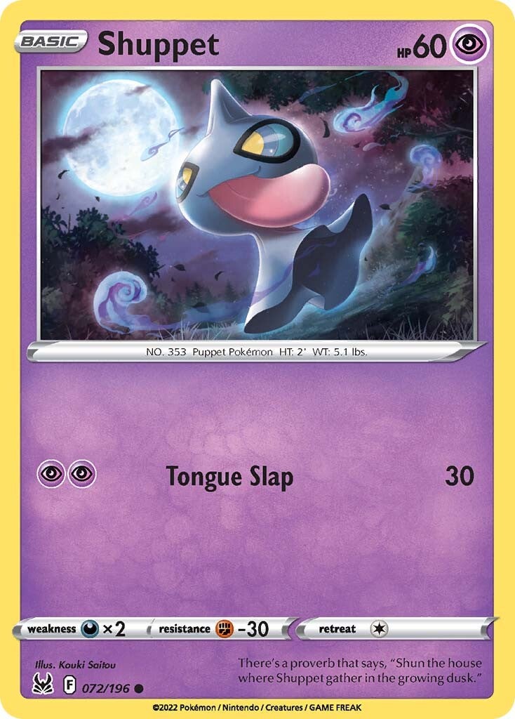 Shuppet (072/196) [Sword & Shield: Lost Origin] | Play N Trade Winnipeg