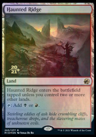 Haunted Ridge [Innistrad: Midnight Hunt Prerelease Promos] | Play N Trade Winnipeg