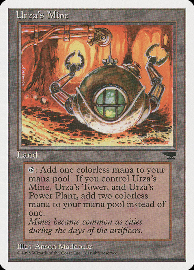 Urza's Mine (Orange Background) [Chronicles] | Play N Trade Winnipeg