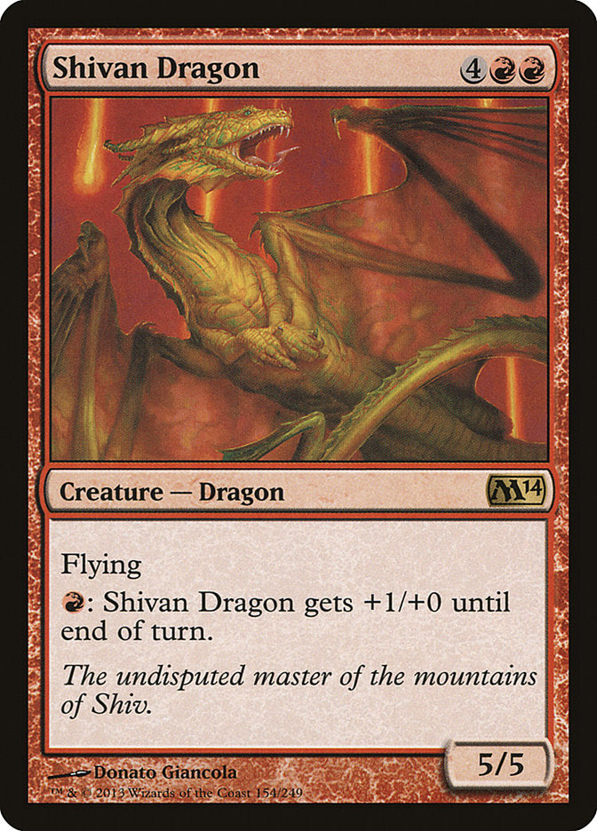 Shivan Dragon [Magic 2014] | Play N Trade Winnipeg