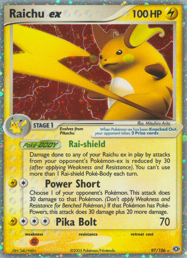 Raichu ex (97/106) [EX: Emerald] | Play N Trade Winnipeg