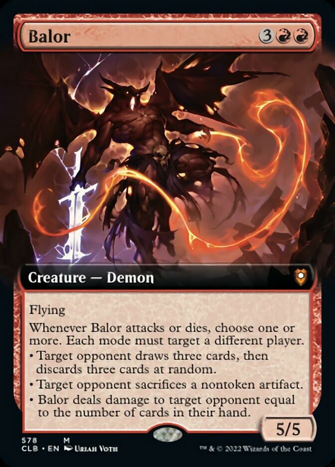 Balor (Extended Art) [Commander Legends: Battle for Baldur's Gate] | Play N Trade Winnipeg