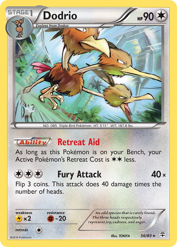 Dodrio (56/83) [XY: Generations] | Play N Trade Winnipeg