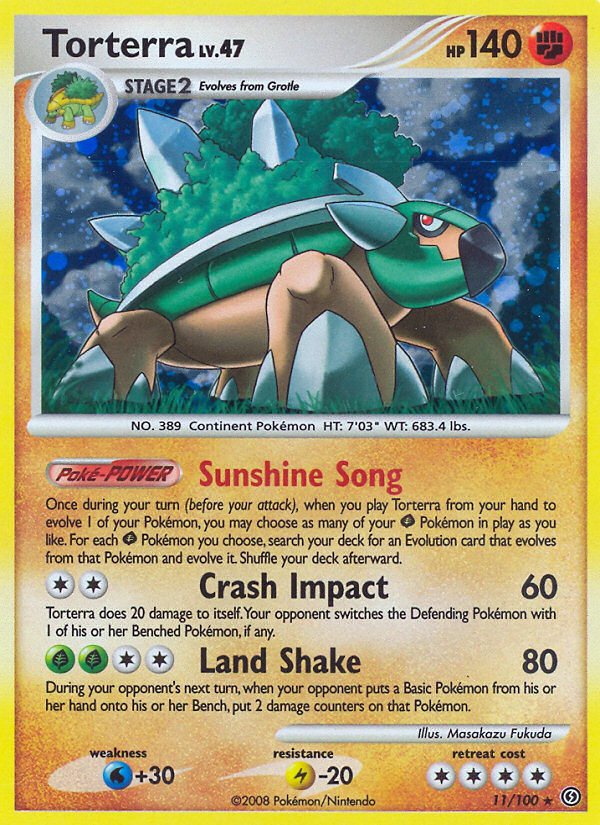 Torterra (11/100) [Diamond & Pearl: Stormfront] | Play N Trade Winnipeg