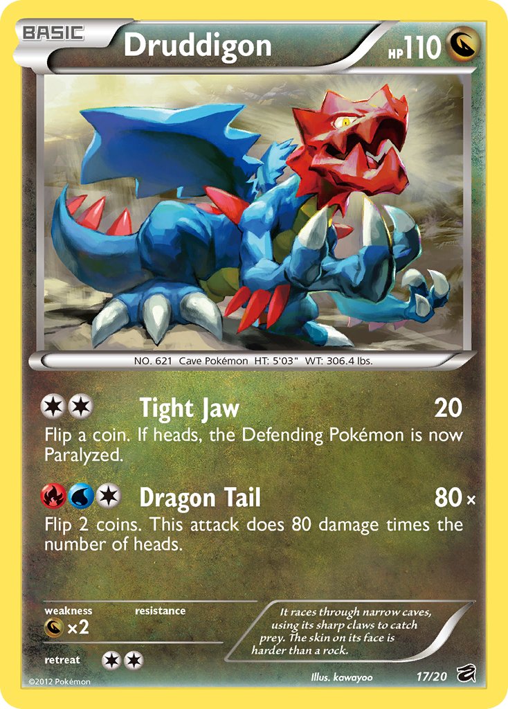 Druddigon (17/20) (Blister Exclusive) [Black & White: Dragon Vault] | Play N Trade Winnipeg