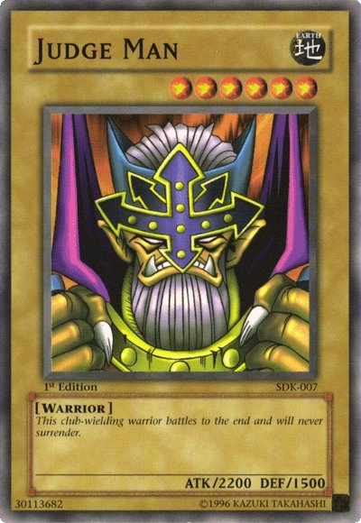 judge yugioh card Behold, a new wave of Field Center Cards! Each plastic Field Center features a design based on a previous Judge Reward game mat. Registered Judges will have the chance to Top Ten "Judgment" Cards in