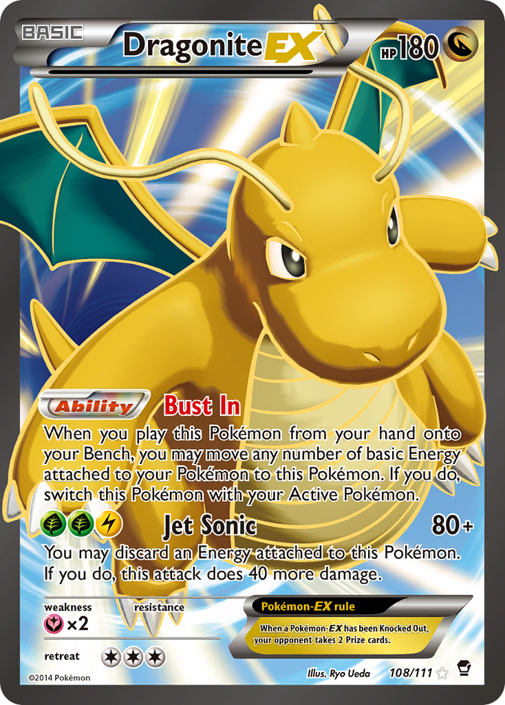 Dragonite EX (108/111) [XY: Furious Fists] | Play N Trade Winnipeg