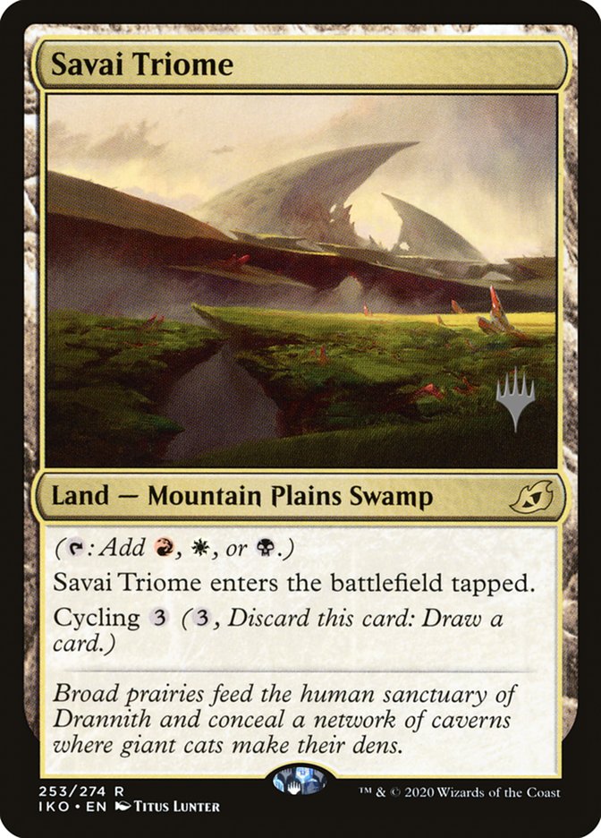 Savai Triome (Promo Pack) [Ikoria: Lair of Behemoths Promos] | Play N Trade Winnipeg