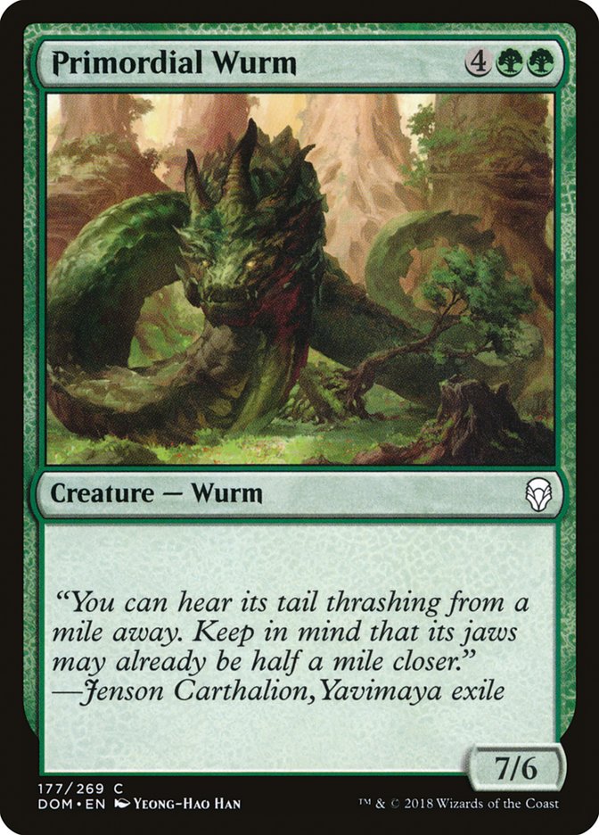 Primordial Wurm [Dominaria] | Play N Trade Winnipeg