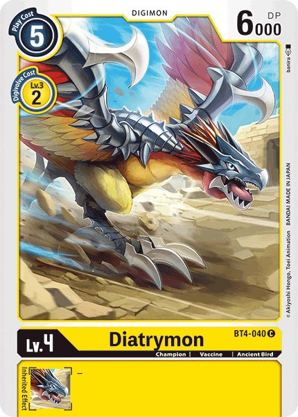 Diatrymon [BT4-040] [Great Legend] | Play N Trade Winnipeg