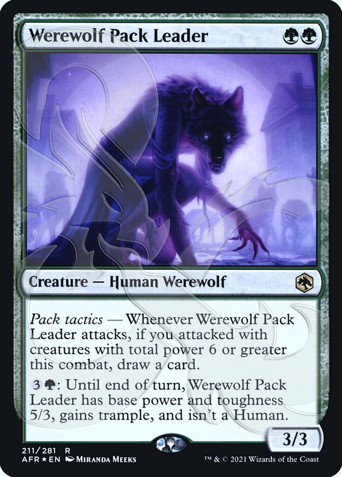 Werewolf Pack Leader (Ampersand Promo) [Dungeons & Dragons: Adventures in the Forgotten Realms Promos] | Play N Trade Winnipeg