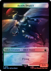 Alien // Alien Insect Double-Sided Token (Surge Foil) [Doctor Who Tokens] | Play N Trade Winnipeg