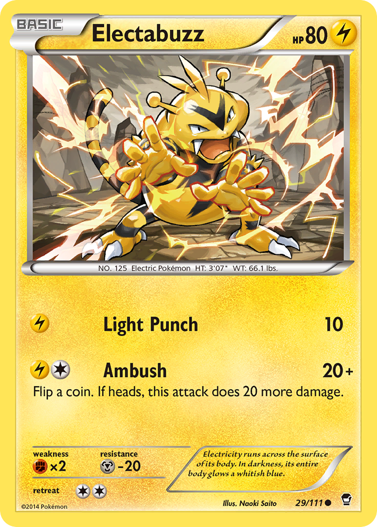 Electabuzz (29/111) [XY: Furious Fists] | Play N Trade Winnipeg