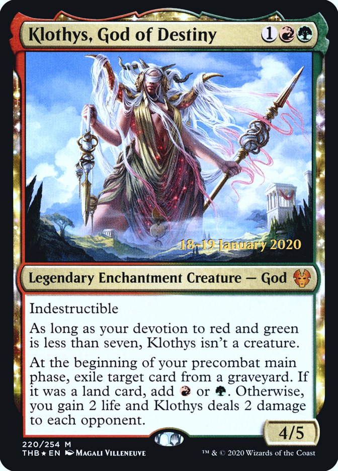 Klothys, God of Destiny [Theros Beyond Death Prerelease Promos] | Play N Trade Winnipeg