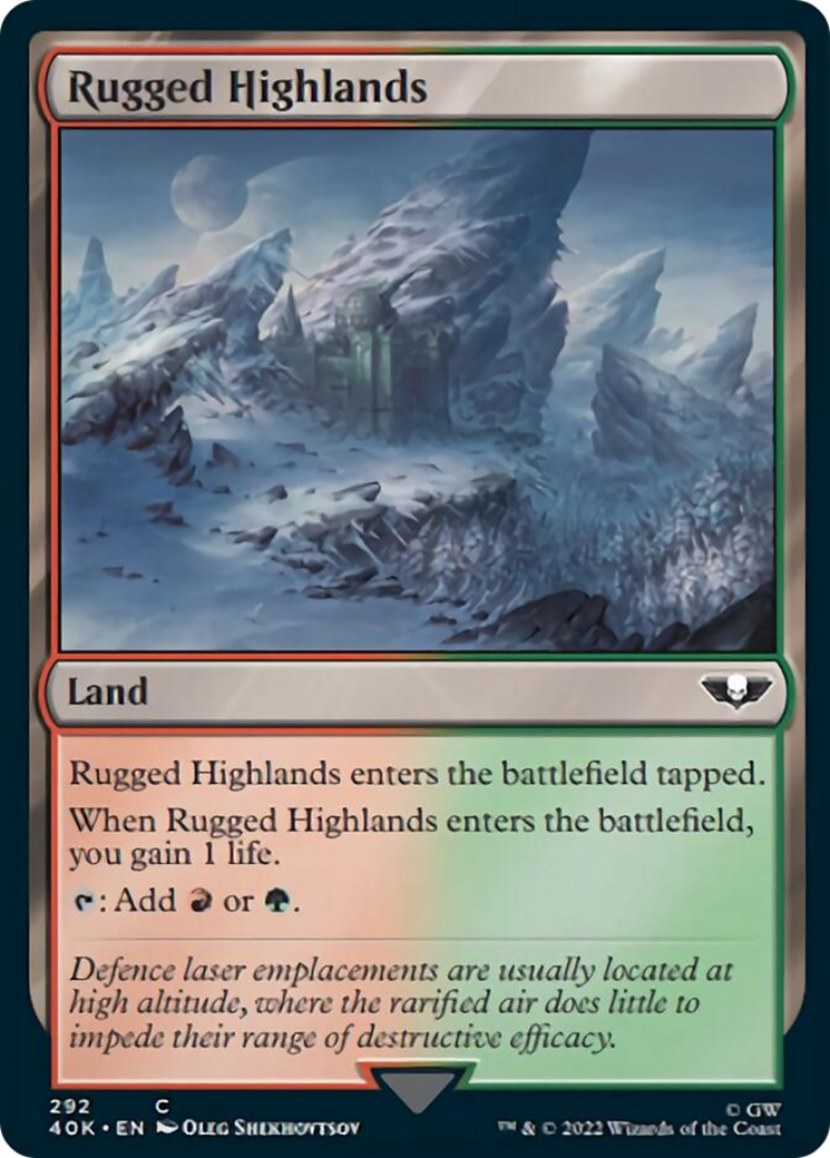 Rugged Highlands [Universes Beyond: Warhammer 40,000] | Play N Trade Winnipeg