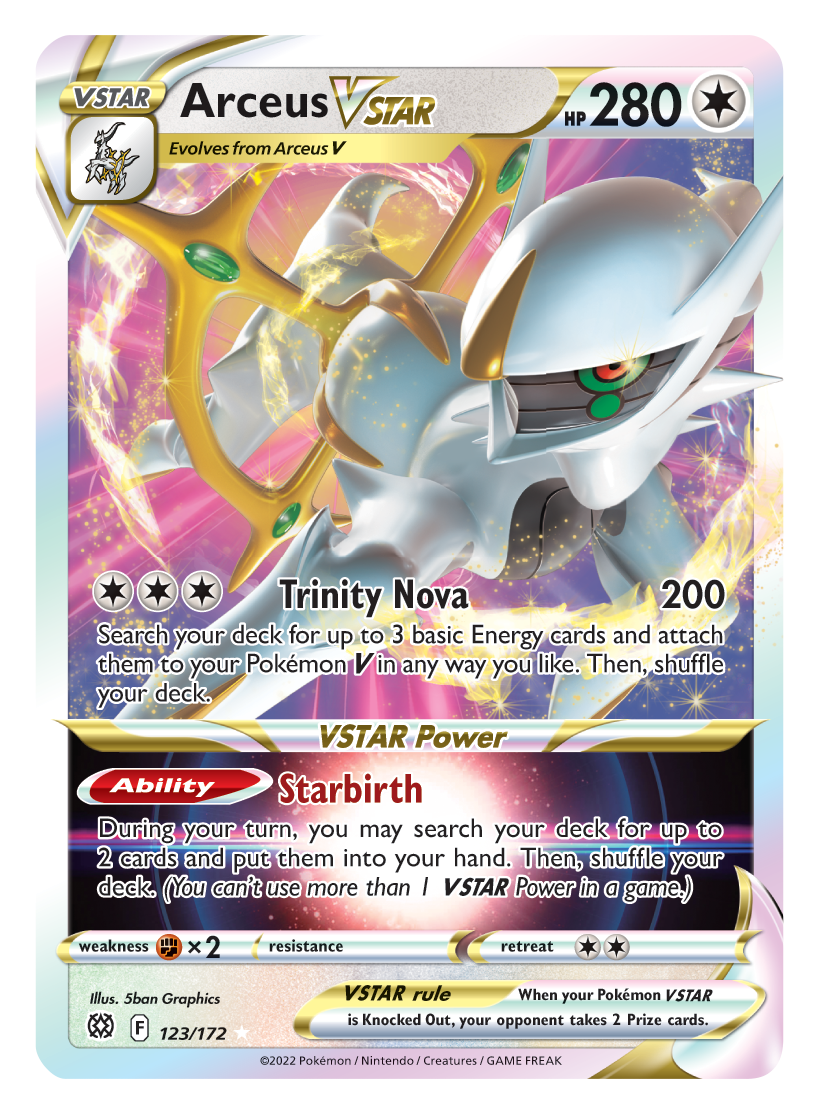 Arceus VSTAR (123/172) [Sword & Shield: Brilliant Stars] | Play N Trade Winnipeg