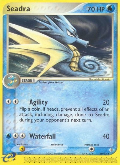 Seadra (40/97) [EX: Dragon] | Play N Trade Winnipeg